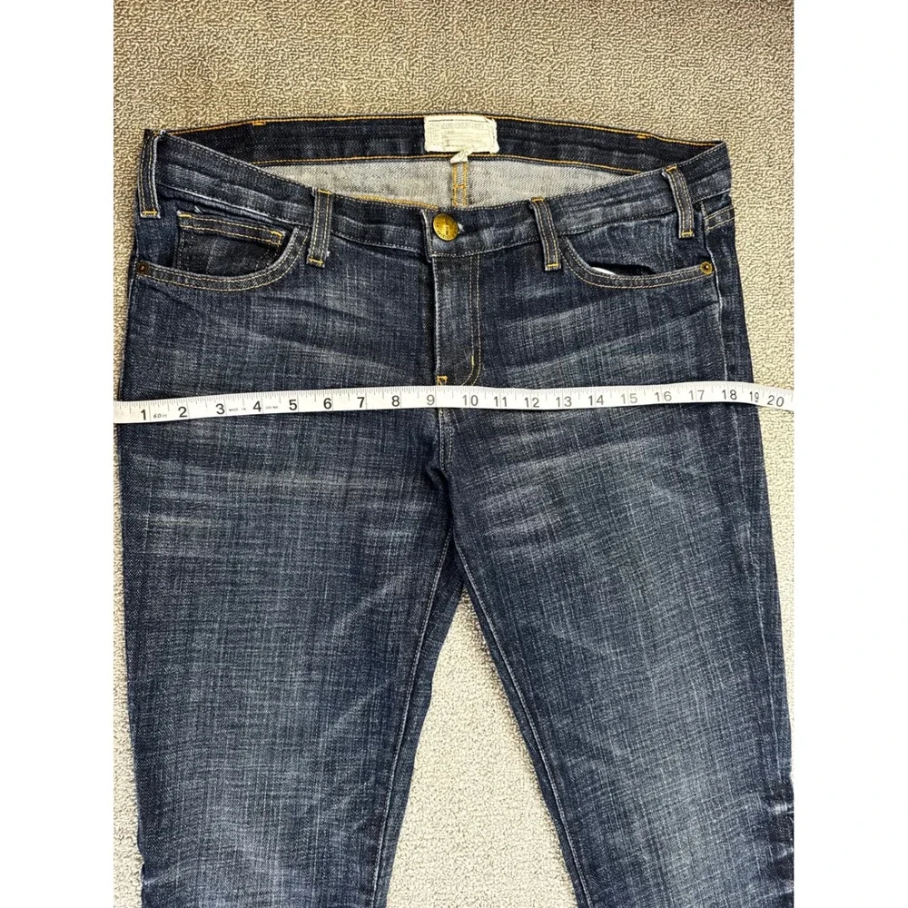 Current Elliott Jeans 30 Dark Wash Blue Stiletto‎ Skinny Low Rise Denim